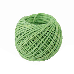 Dark Sea Green 50M Jute Cord, Round, for Gift Wrapping, Party Decoration, Dark Sea Green, 2mm, about 54.68 Yards(50m)/Roll
