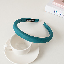 7# Dark Green Простые однотонные пучки волос, винтажная увеличивающая повязка на голову - элегантный головной убор-заколка