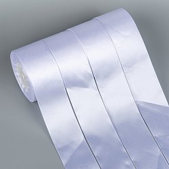 White Single Face Solid Color Satin Ribbon, for Gift Packaging, Party Decoration, White, 1-1/2 inch(38~40mm), about 25yards/roll(22.86m/roll), 5rolls/group, 125yards(114.3m/group)