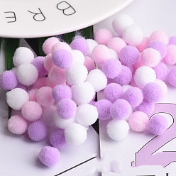 Lilac DIY Doll Craft Polyester High-elastic Pom Pom Ball, RoundDecorations, Lilac, 1.5cm
