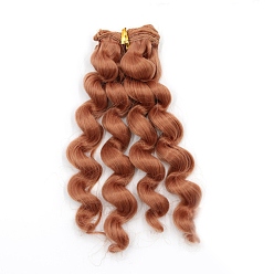 Sandy Brown High Temperature Fiber Long Wavy Doll Wig Hair, for DIY Girl BJD Makings Accessories, Sandy Brown, 150~1000mm