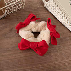 3# Red Bowtie Милая бархатная повязка для волос с бантиком на осень/зиму - мило, плюш, бабочки узел, аксессуар для волос.