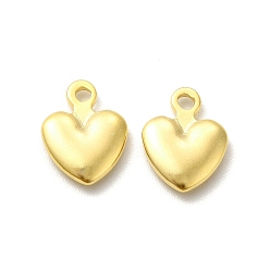 Real 24K Gold Plated Brass Charms, Cadmium Free & Lead Free, Heart Charm, Long-Lasting Plated, Real 24K Gold Plated, 11x8.5x2mm, Hole: 1.5mm