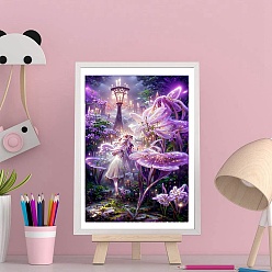 Magenta DIY Tree/Flower Pattern 5D Diamond Painting Kits, Magenta, 400x300mm