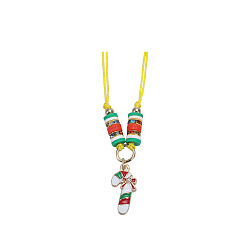 Necklace 6 Colorful Christmas Tree & Santa Claus Bracelet and Necklace Set for Kids