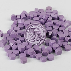Medium Purple Sealing Wax Particles, for Retro Seal Stamp, Octagon, Medium Purple, Package Bag Size: 114x67mm, about 100pcs/bag