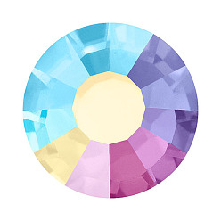 00030 200 Crystal AB Камни preciosa® crystal hotfix с плоской основой, чешский хрусталь, круглый(438 11 612 шатон роза вива 12 ®), 00030 200 кристалл аб, ss 16 (3.8~4 мм)