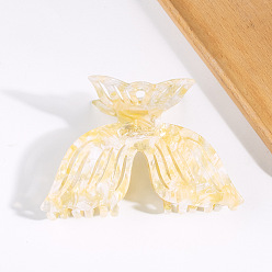 Золотистый Зажим для волос, Заколка для волос с хвостиком из ацетата целлюлозы для девочек и женщин, золотые, 76x105x50 мм