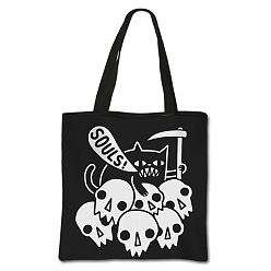 Ghost Gothic Printed Polyester Shoulder Bags, Square, Ghost, 71.5cm, Bag: 395x395cm