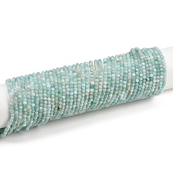 Амазонит Естественно амазонит шарик нити, граненые, круглые, 2 мм, отверстие : 1 мм, около 165 шт / нитка, 15.16 дюйм (38.5 см)
