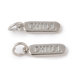 Платина Латунные подвески, овал с подвесками-зажигалками, с целью перехода в кольце, долговечный, без свинца и без кадмия, платина, 14x4x1.5 мм, отверстие : 3.5 мм