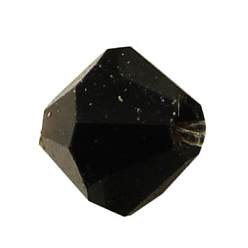 280_Jet Demi-percé cristal tchèque strass pavé de perles de boule disco, petit argile polymère autour des perles de strass tchèque, 280 _jet, pp 8 (1.4~1.5 mm), 6mm, Trou: 1.2mm