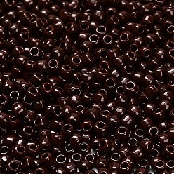 (46D) Opaque Deep Chocolate Brown Тохо 8/0 круглые бусины, японский бисер, (46 d) непрозрачный темно-шоколадно-коричневый, 3 мм, отверстие : 1 мм, Около 1111 шт / 50 г