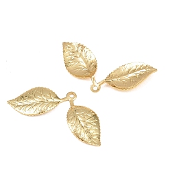 Настоящее золото 18K Стойки обшивки латунные подвески, долговечный, без кадмия, без никеля и без свинца, лист, реальный 18 k позолоченный, 14x32 мм