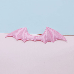 Бледно-Розовый Пришиваем двусторонние атласные украшения в форме крыльев летучей мыши, украшение для шитья своими руками, розовый жемчуг, 14x38 мм