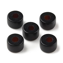 Обсидиан Природные обсидиана бусы, колонка, 6.8~7.5x4.5~5 мм, отверстие : 2.5 мм