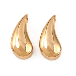 Золотой 304 подвески из нержавеющей стали, очарование слезы, золотые, 22x10.5x7 мм, отверстие : 3 мм