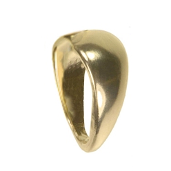 Настоящее золото 18K Латунные подвесные скобы для пайки, реальный 18 k позолоченный, 6.5x4.5 мм