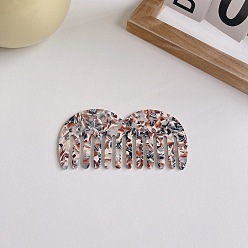 1# Marble Pattern Anti-Static Wide-Tooth Marble Hair Comb for European and American Acetate Sheets