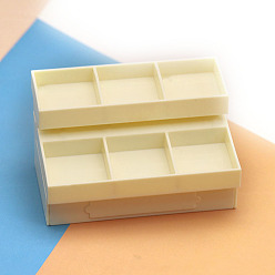 Белый Пластиковая фруктовая стойка мини модель, аксессуары для кукольного домика с микро-ландшафтом, притворяясь опорными украшениями, белые, 93x63x51 мм