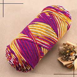 Gold 5-Ply Milk Cotton Knitting Acrylic Fiber Yarn, for Weaving, Knitting & Crochet, Gold, 2.5mm