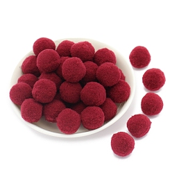 Dark Red Polyester Ball, Costume Accessories, Clothing Accessories, Round, Dark Red, 10mm, 288pcs/bag