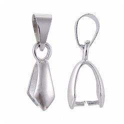 Платина Платина латунные ледоруб прижимные поручительств, 14x7 мм, отверстие : 4x6 мм