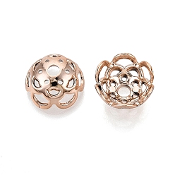 Папайя Оранжевый АБС-бутылки с УФ-покрытием, цветок, papayawhip, 17x16.5x9 мм, отверстие : 3.5 мм