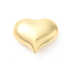 Real 18K Gold Plated Brass Beads, Heart, Real 18K Gold Plated, 26x30x12mm, Hole: 3mm