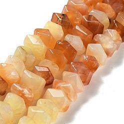 Botswana Agate Natural Botswana Agate Beads Strands, Nuggets, Faceted, 6~8x10.5~14x8~9.5mm, Hole: 1.2mm, about 57~61pcs/strand, 15.16''~15.39''(38.5~39.1cm)