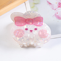 Rabbit Cute Animal Cellulose Acetate Claw Hair Clips, Hair Accessories for Women & Girls, Rabbit, 50x66x39mm