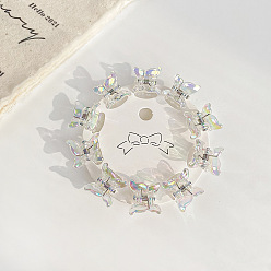 Бабочка Мини-пластиковые заколки для волос с когтями, аксессуары для волос для девочек, бабочка, 12 мм, 10 шт / комплект