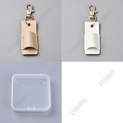 (52) Непрозрачная лаванда 4шт. 2 цвета, чехол для ручки из искусственной кожи, с поворотной застежкой из цинкового сплава, разноцветные, 105 мм, 2 шт / цвет