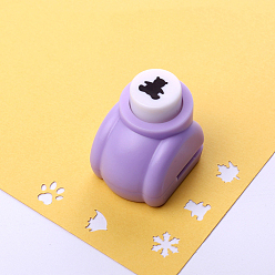 Bear Mini Plastic Craft Punch for Scrapbooking & Paper Crafts, Paper Shapers, Bear Pattern, 30x25x33mm