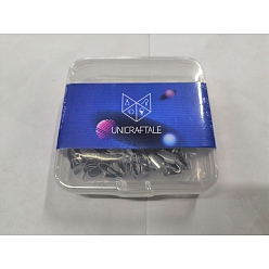 Edelstahl Farbe 304 Klapp Edelstahl Crimp Kabel Enden, Edelstahl Farbe, 8x6x7 mm, 200 Stück / Karton