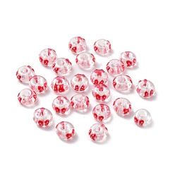FireBrick Glass Seed Beads, Flat Round, FireBrick, 10x6mm, Hole: 3mm