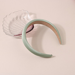 Satin style - green Silk Candy Color Headband for Women, Simple and Versatile Hair Accessory