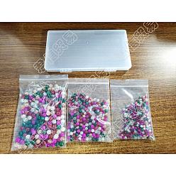Mixed Color CHGCRAFT 750Pcs Spray Painted Crackle Glass Beads Strands, Round, Mixed Color, 4mm, Hole: 1.1~1.3mm, 31.4 inch
