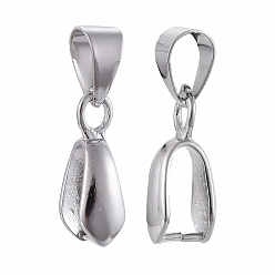 Платина Класс латунный залог щепотки льда для изготовления кулона, без кадмия, без никеля и без свинца, платина, 14x6.5x4.5 мм, отверстие : 6x5 мм, штифты : 1 мм