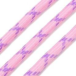 Бледно-Розовый Круглый плетеный полиэстерный шнур, для diy craft, розовый жемчуг, 6 мм, около 2.19 ярдов (2 м) / шт