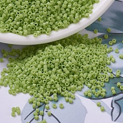 (DB0733) Непрозрачный Шартрезский Бусины miyuki delica, цилиндр, японский бисер, 11/0, (дБ 0733) непрозрачный шартрез, 1.3x1.6 мм, отверстие : 0.8 мм, Около 2000 шт / 10 г