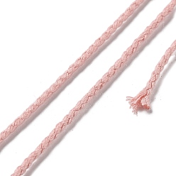 Pink 20м плетеный шнур из полиэстера для изготовления ювелирных изделий, круглые, розовые, 2 мм, около 21.87 ярдов (20 м) / рулон