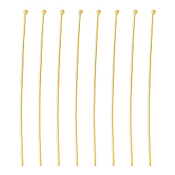 Golden Brass Ball Head pins, Nickel Free, Golden Color, Size: about 0.6mm thick(22 Gauge), 50mm long, head: 1.5mm