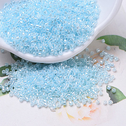 (DB0239) Светлый Аква Цейлонский Бусины miyuki delica, цилиндр, японский бисер, 11/0, (дБ 0239) светлый аква цейлон, 1.3x1.6 мм, отверстие : 0.8 мм, Около 2000 шт / 10 г