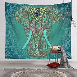 Слон Слон хиппи психоделические гобелены, богемный настенный гобелен из полиэстера, для украшения спальни гостиной, прямоугольные, Рисунок с изображением слона, 1300x1500 мм