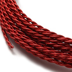 FireBrick Aluminum Wire, Twisted Round, FireBrick, 1.6mm, about 16.40 Feet(5m)/Roll