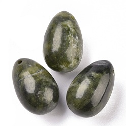 Jade Natural Xinyi Jade/Chinese Southern Jade Pendants, Easter Egg Stone, 31x20x20mm, Hole: 2mm