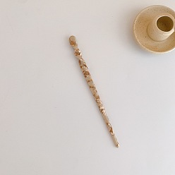 7# Caramel color Acetate Minimalist Hairpin - Ancient Style Updo Hairpin, Unique, Cool Chopsticks Hair Accessories.