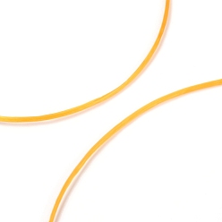 Orange Strong Stretchy Beading Elastic Thread, Flat Elastic Crystal String, Orange, 0.8mm, about 10.93 yards(10m)/roll