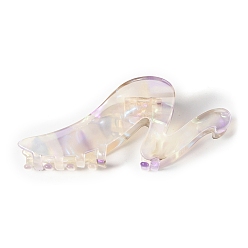 Lilac Cellulose Acetate(Resin) Large Claw Hair Clips, for Girls Women Thick Hair, Lilac, 112x47mm
